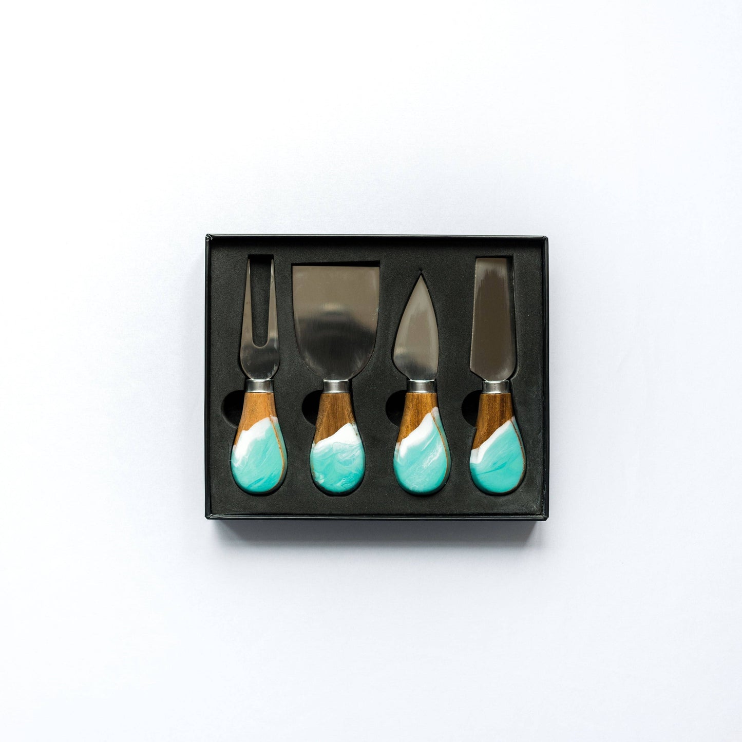 Gold Quartz Resin Knife Set: