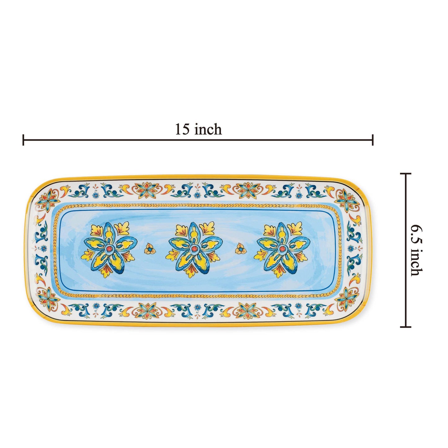 Chianti 15" Melamine Rectangle Tray