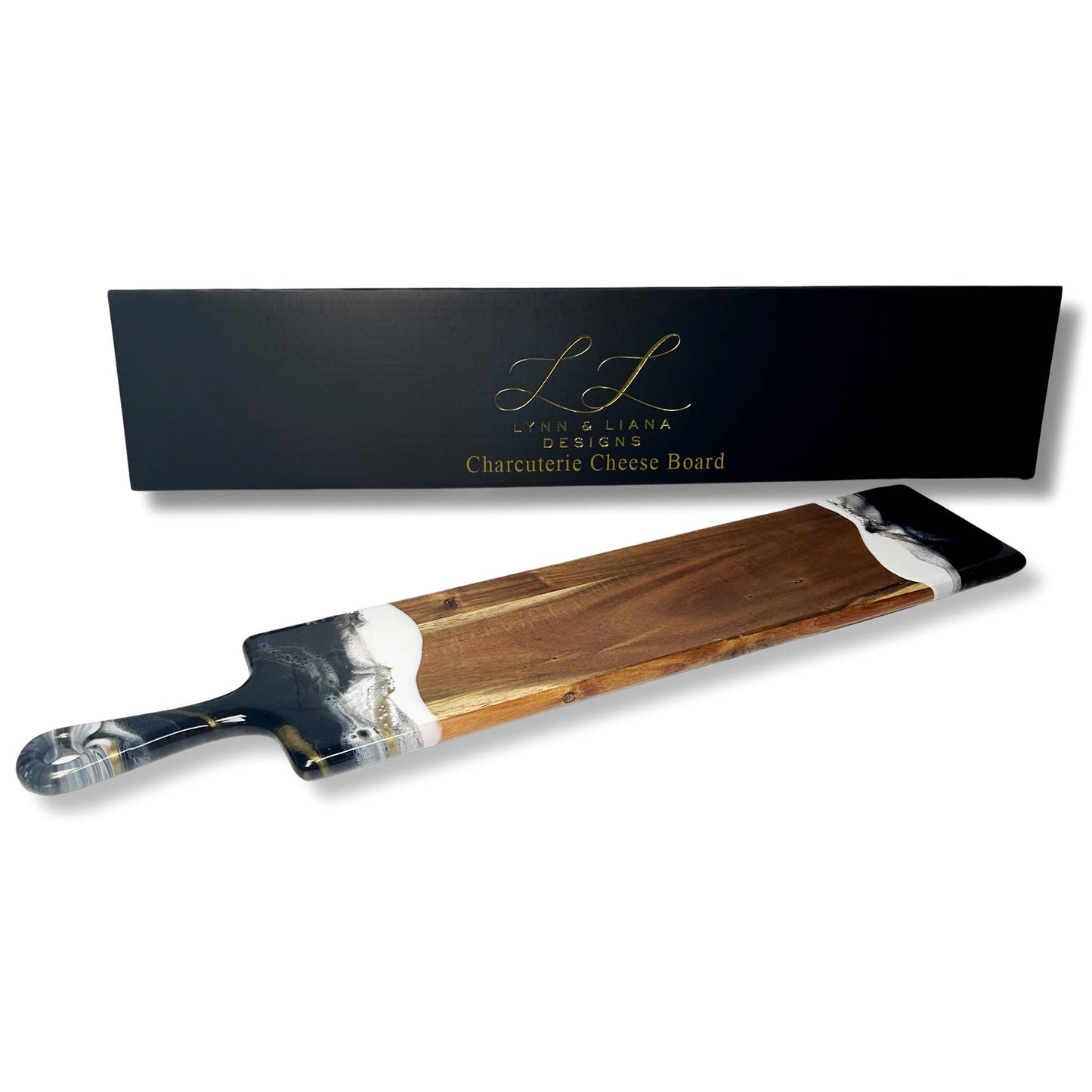 Resin Cheese board / Charcuterie Board - Baguette 5"x24": Ocean Vibes