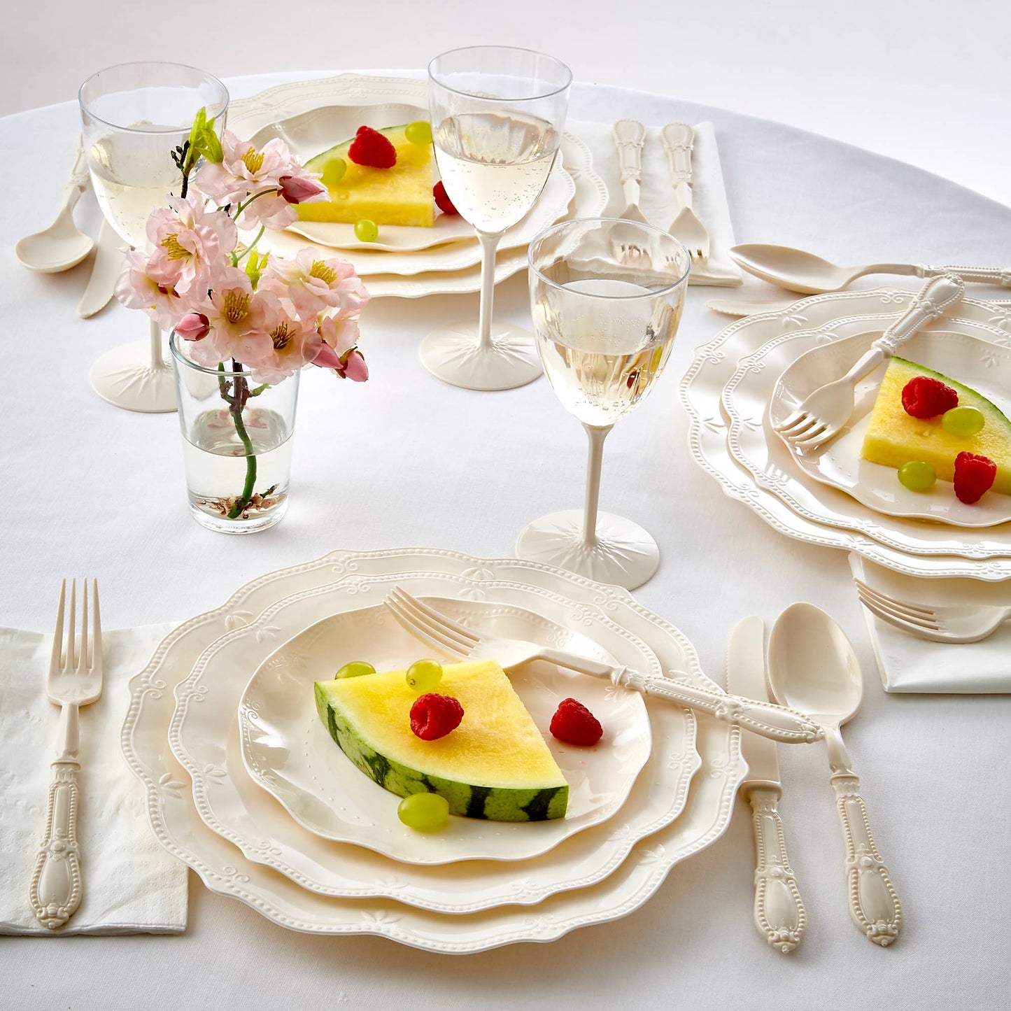 Cream 10 PC: Dinner Plates
