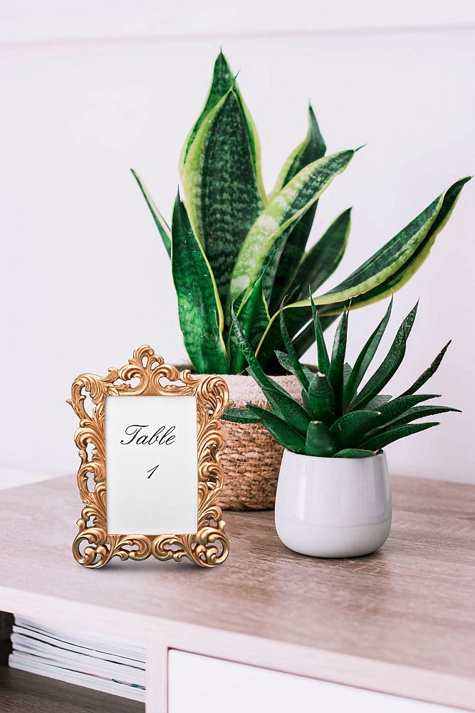 Rose Gold Baroque 4" X 6" Frame