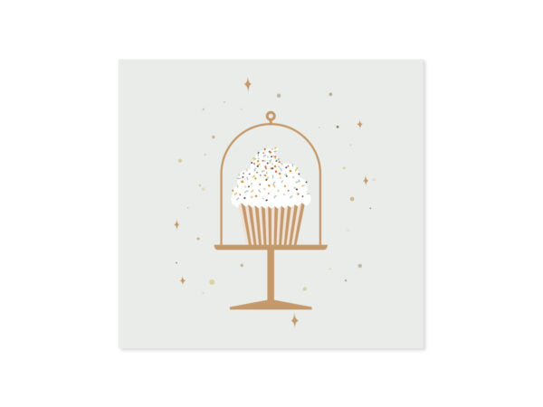 Vanilla CupCake Pop-Up Card
