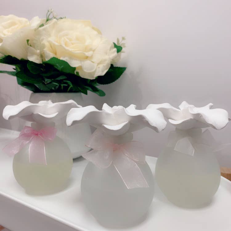 Lily Ceramic Flower Diffuser Gift Set - Lily of the Valley