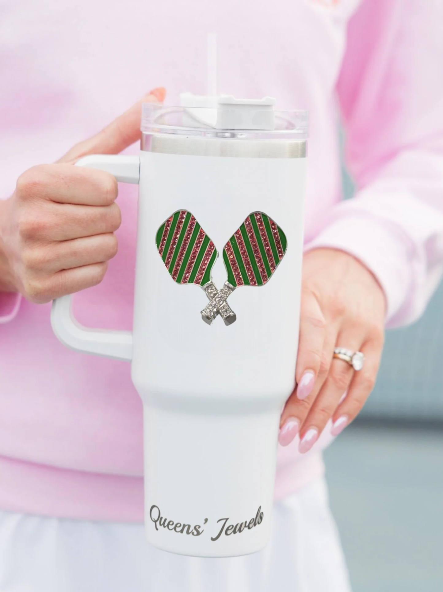Pickleball Jeweled Tumbler