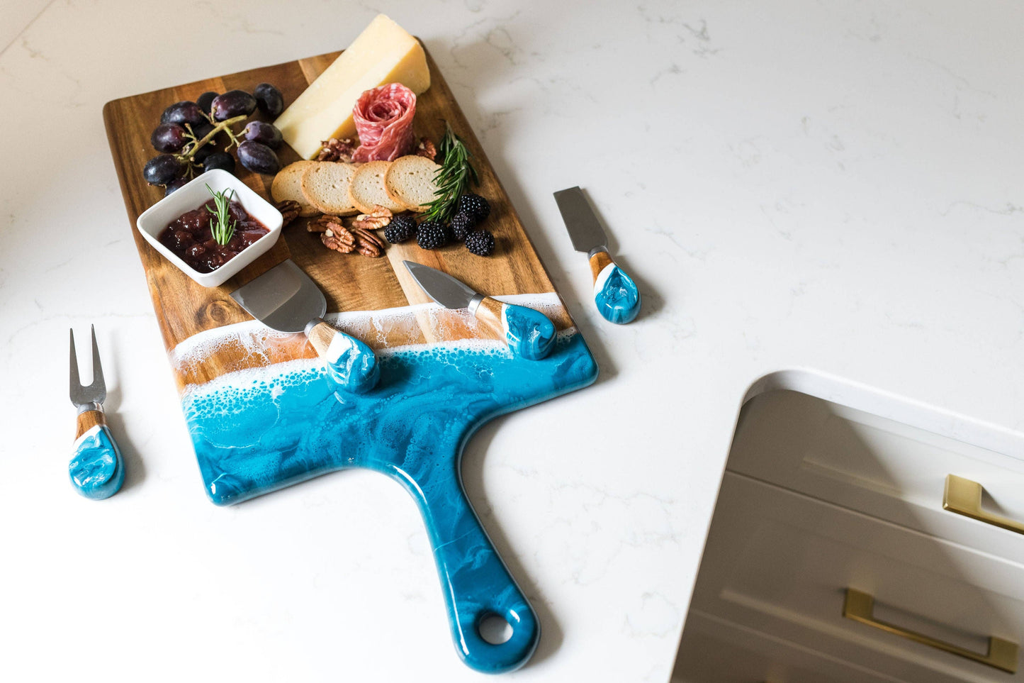 Ocean Vibes Resin Knife Set
