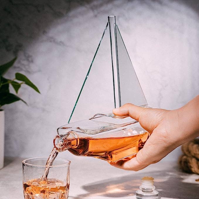 Sailboat Whiskey & Wine Decanter Ship
