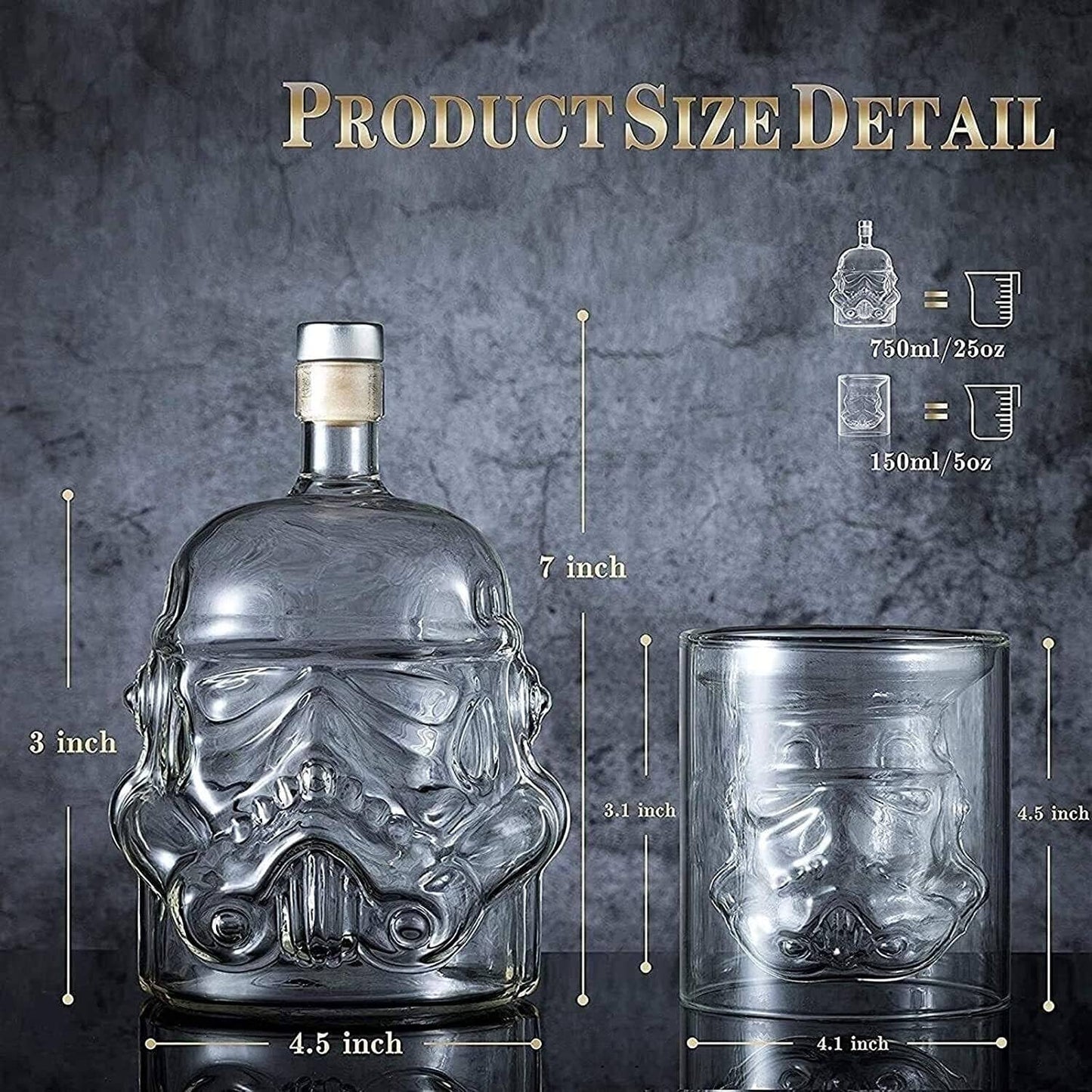 Stormtrooper Bottle Decanter, Star Wars Storm trooper
