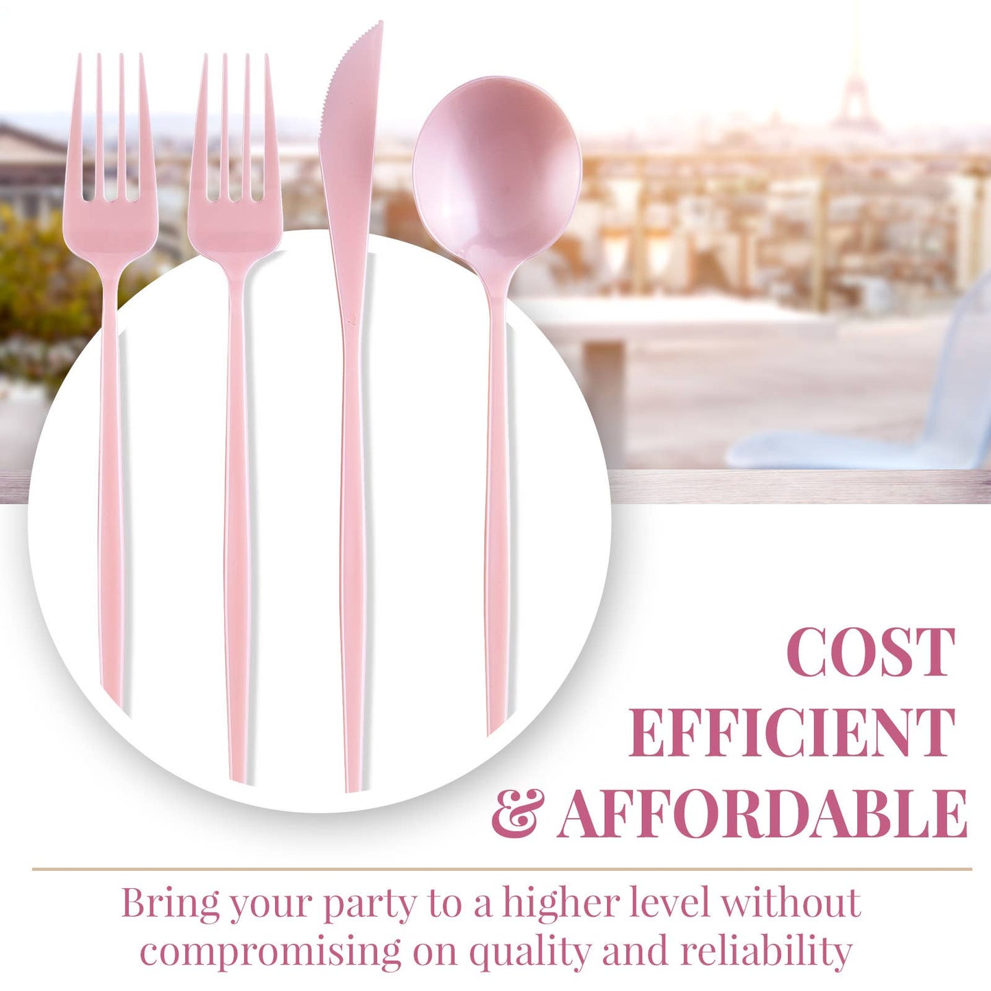 Blush Flatware Set (96 Pc)