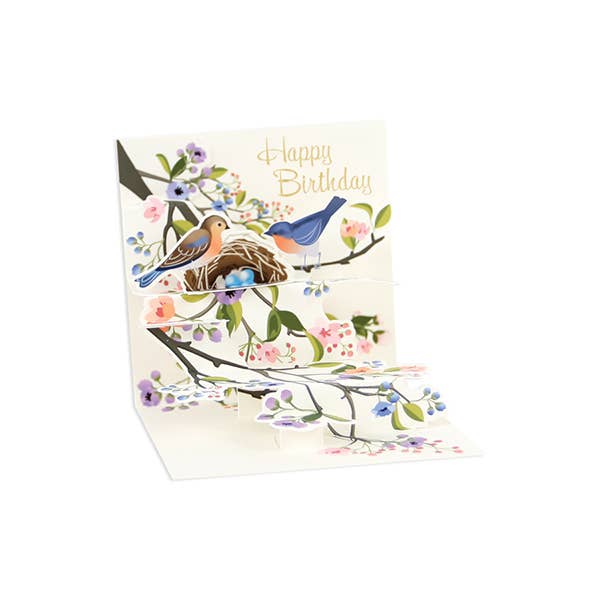 Perched Birds MINI Pop-Up Card
