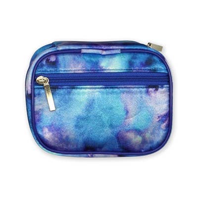 Wellness Keeper Zippered Pill & Vitamin Case Open Stock: Green Thumb