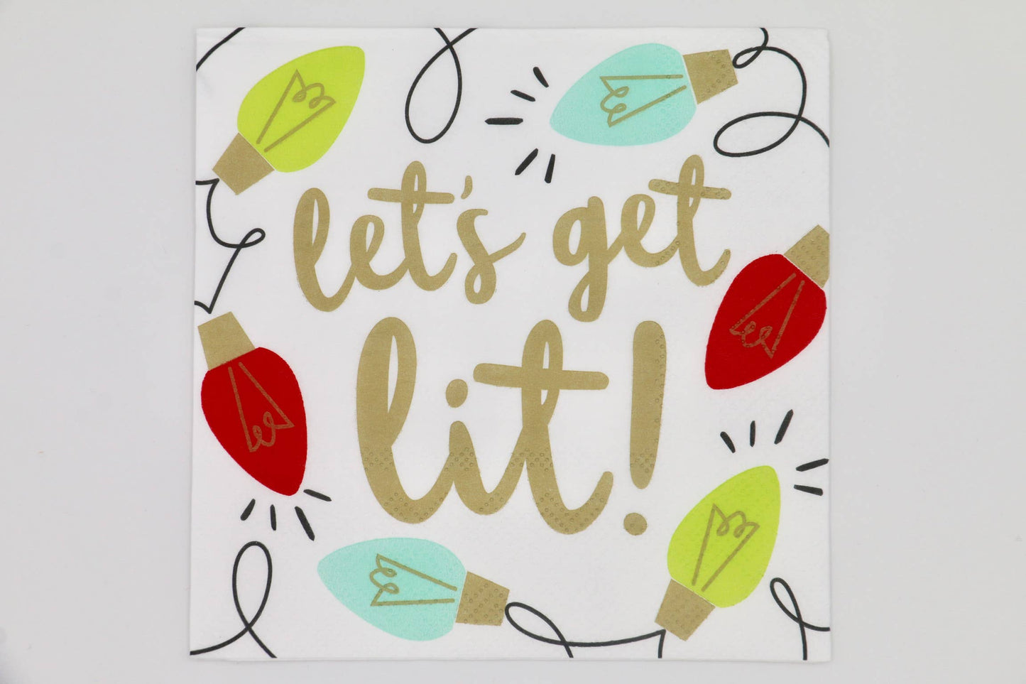 Let's Get Lit Cocktail Napkins - 20ct