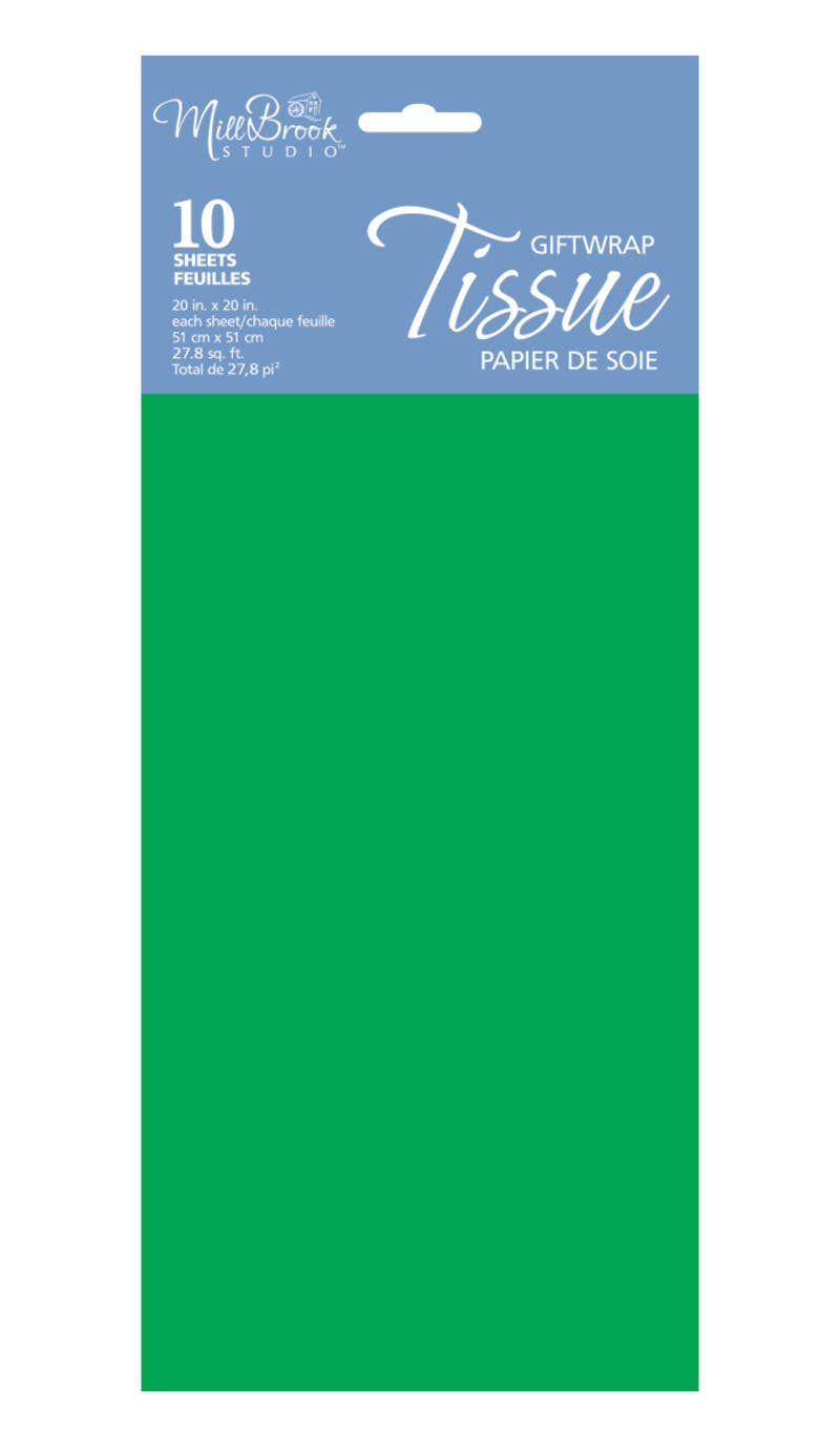 Holiday Green 10-Sheet Tissue (12pcs) 93015