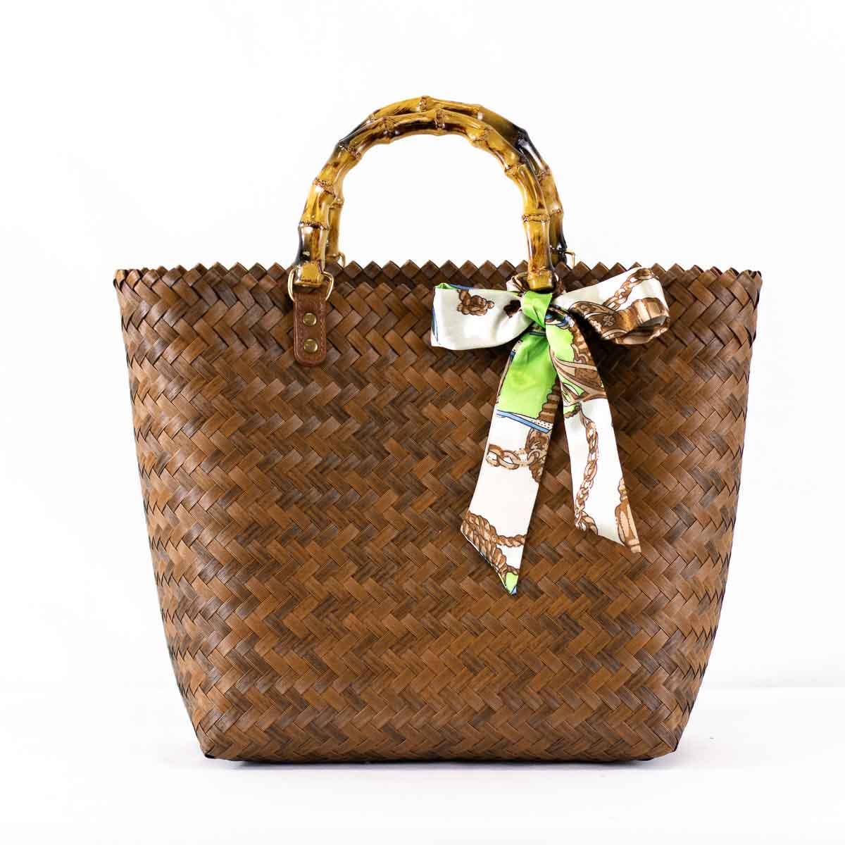 Gina Tote Brown 16.5x11x5.5