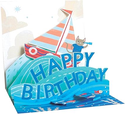 Sailor Cat Pop-Up Card