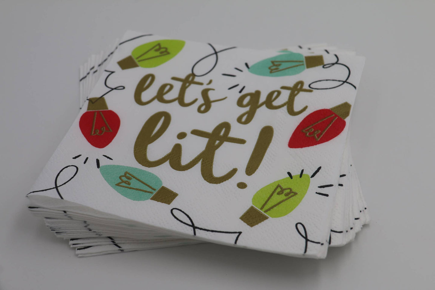 Let's Get Lit Cocktail Napkins - 20ct