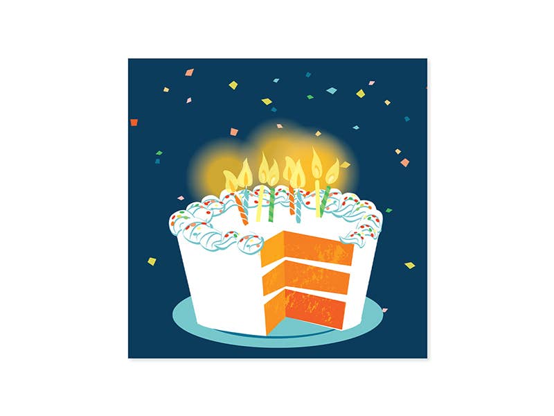 Big Slice Of Cake Pop-Up Card