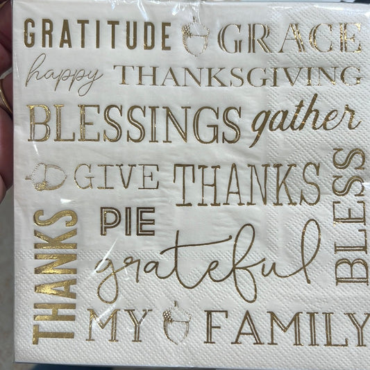 Guest Napkin - Thankful-S/20: GUEST