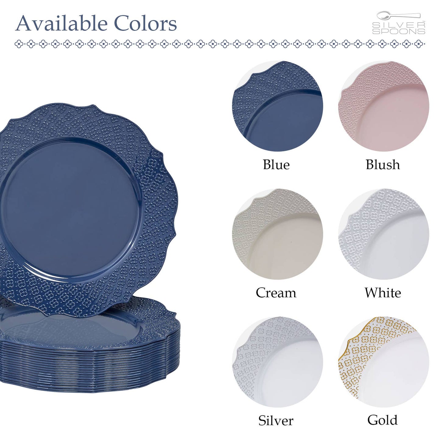 Blue Plates: Dessert Plates