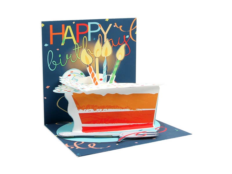 Big Slice Of Cake Pop-Up Card