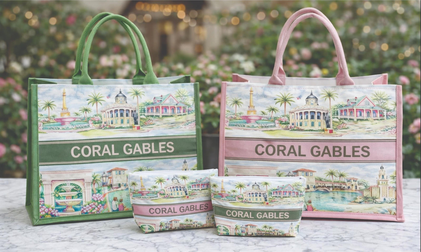PRE-SALE Coral Gables Landmark Green Tote - Available Early February