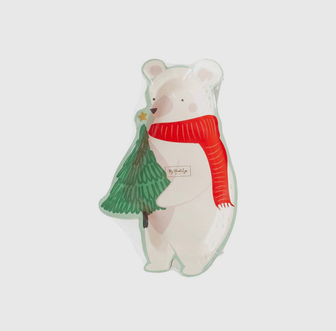 Snow Fun Bear Shape Plate