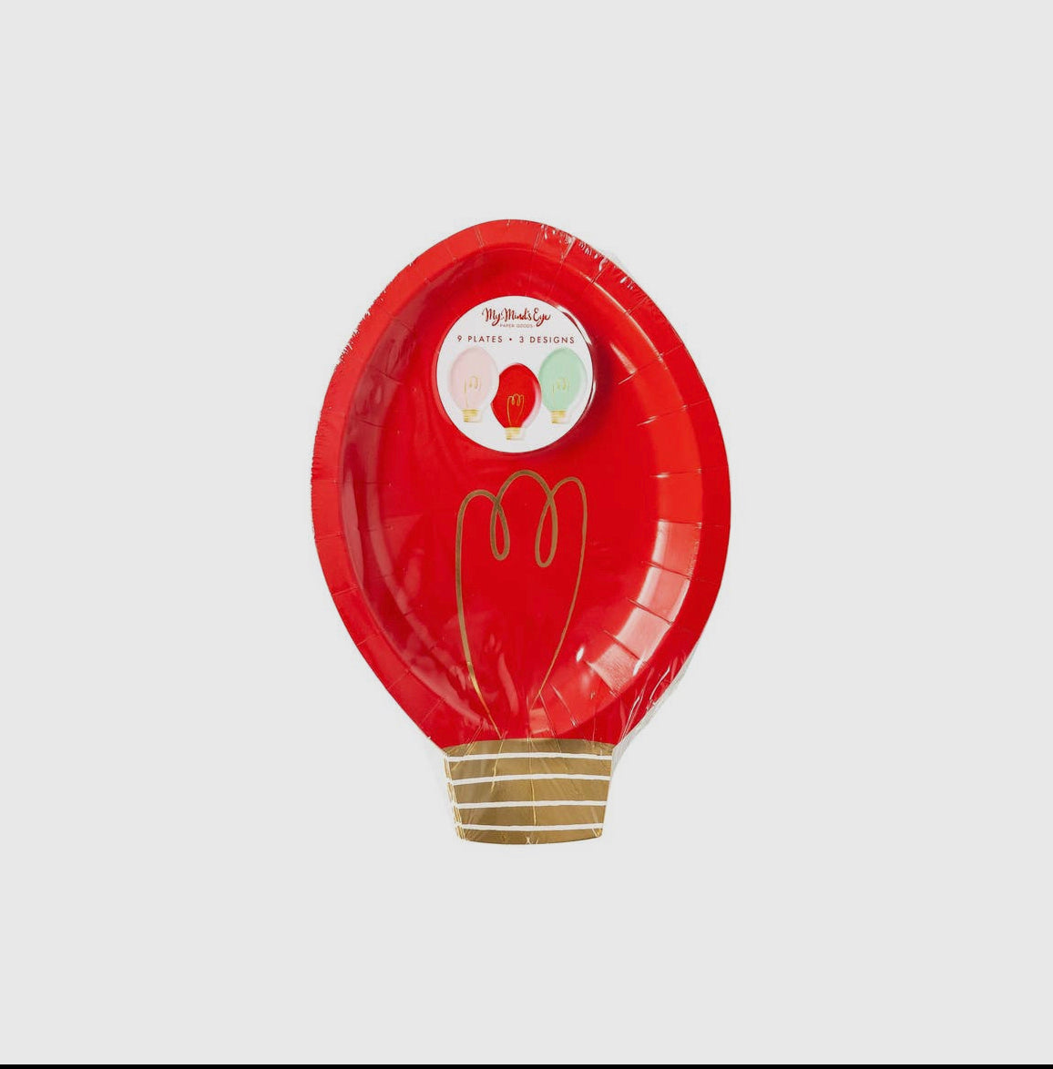 Snow Fun Christmas Bulb Shaped Plate