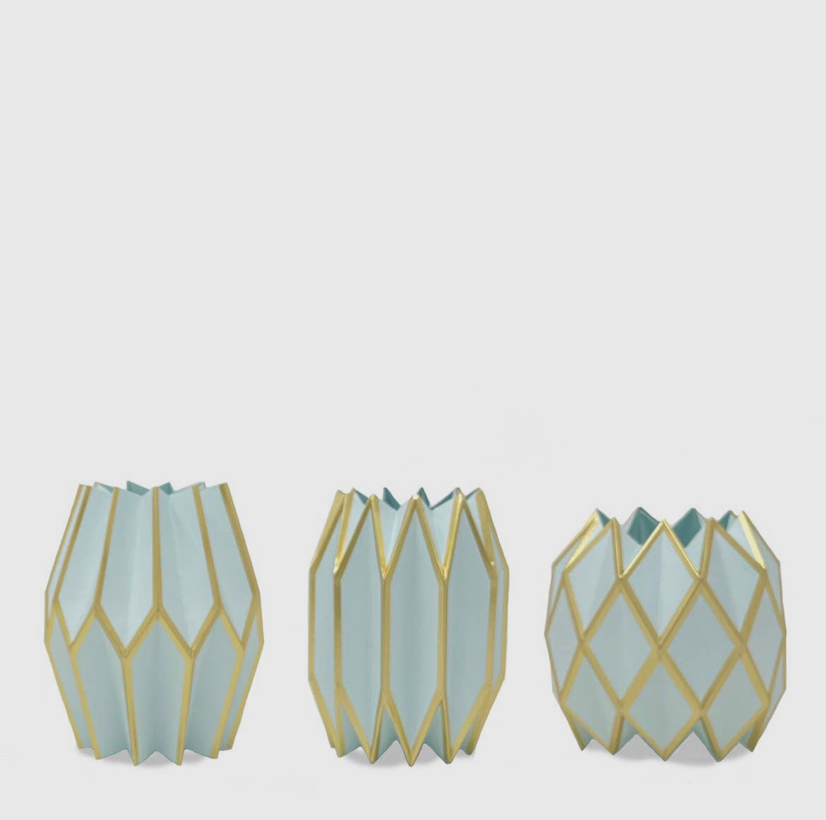 Aqua Paper Vase