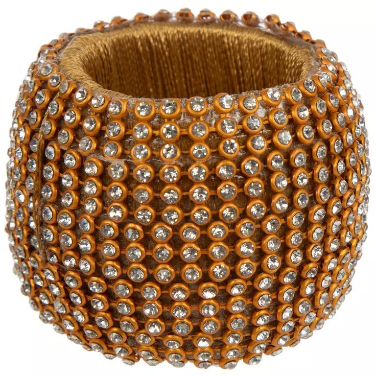 Gold Rhinestone Napkin Ring