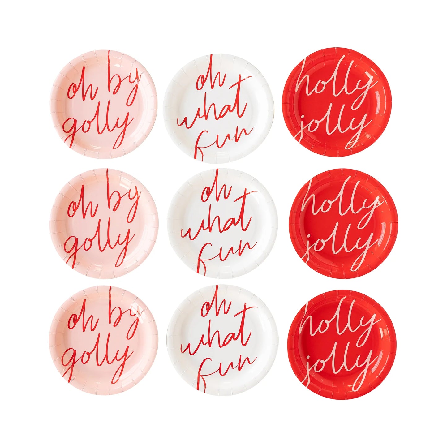 7" Holly Jolly Plate-S/8