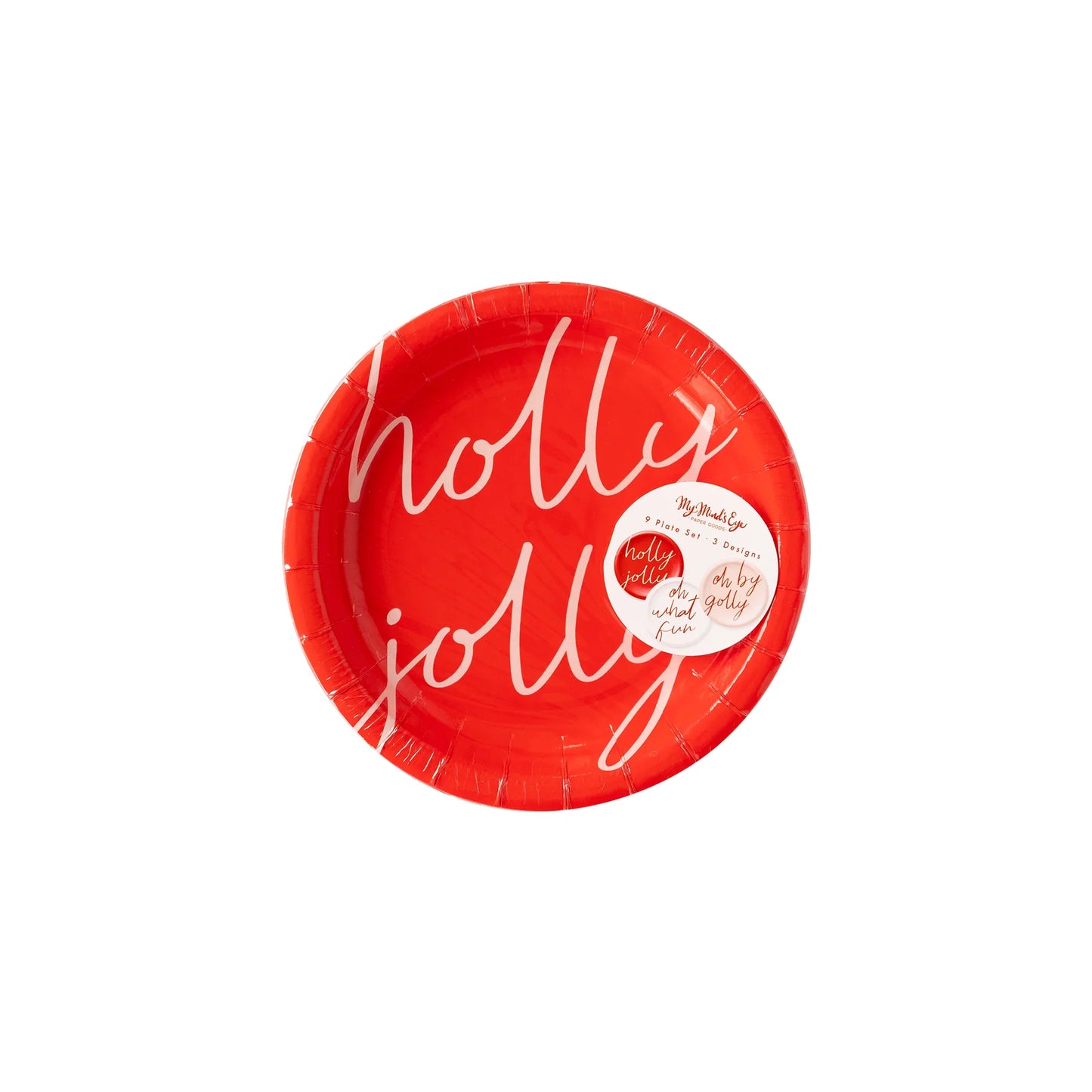 7" Holly Jolly Plate-S/8