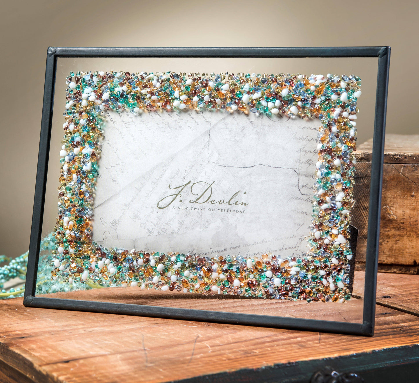 Fused Glass Chips Frame 5x7