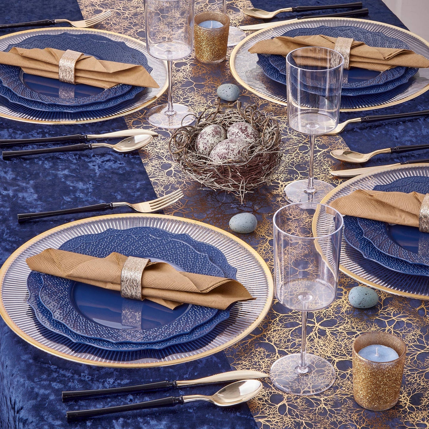 Blue Plates: Dinner Plates