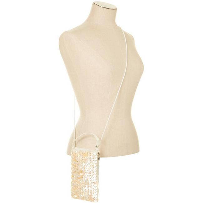 Club Bag Capiz Flowers