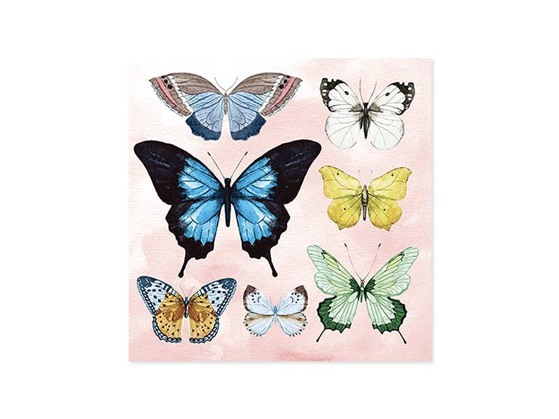 Watercolor Butterflies Pop-Up Greeting Card