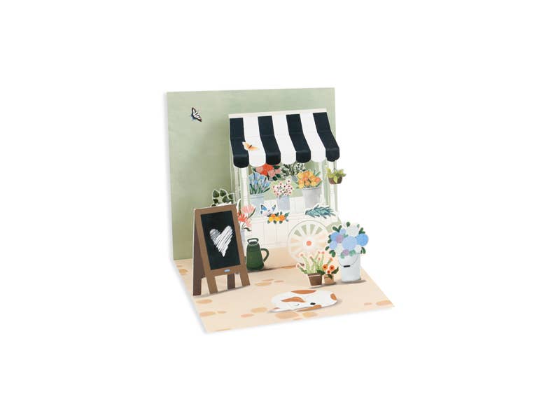 Flower Cart Mini Pop-Up Card