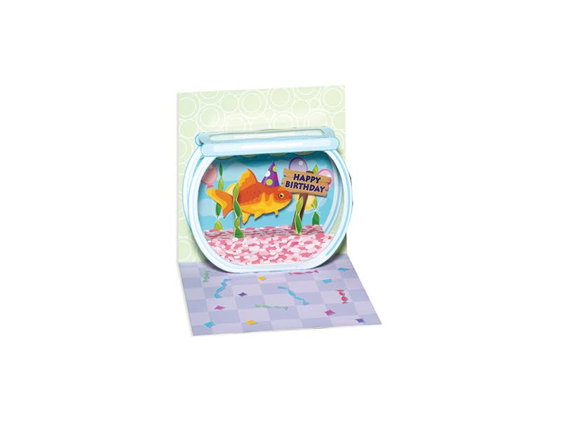 Goldfish Birthday Mini Pop-Up Card