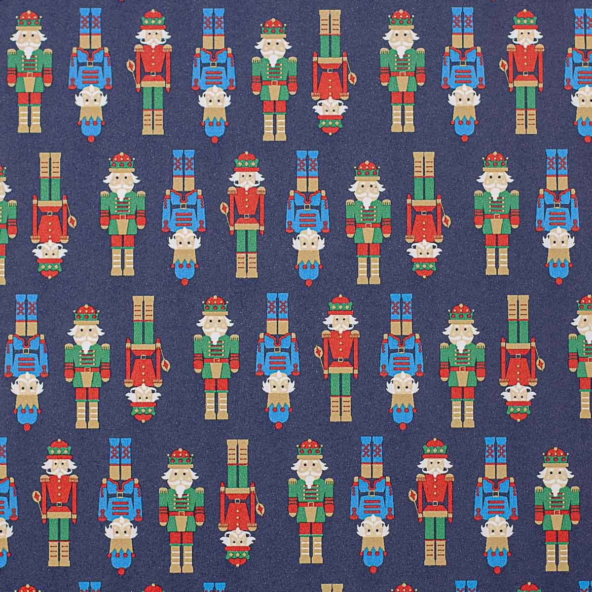 Nutcracker March Paper Gift Wrap Navy/Multi 30x120