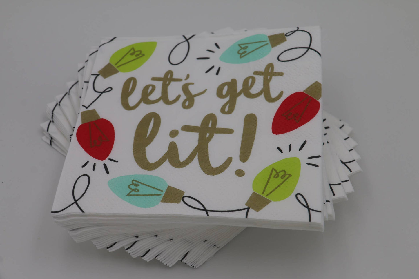 Let's Get Lit Cocktail Napkins - 20ct