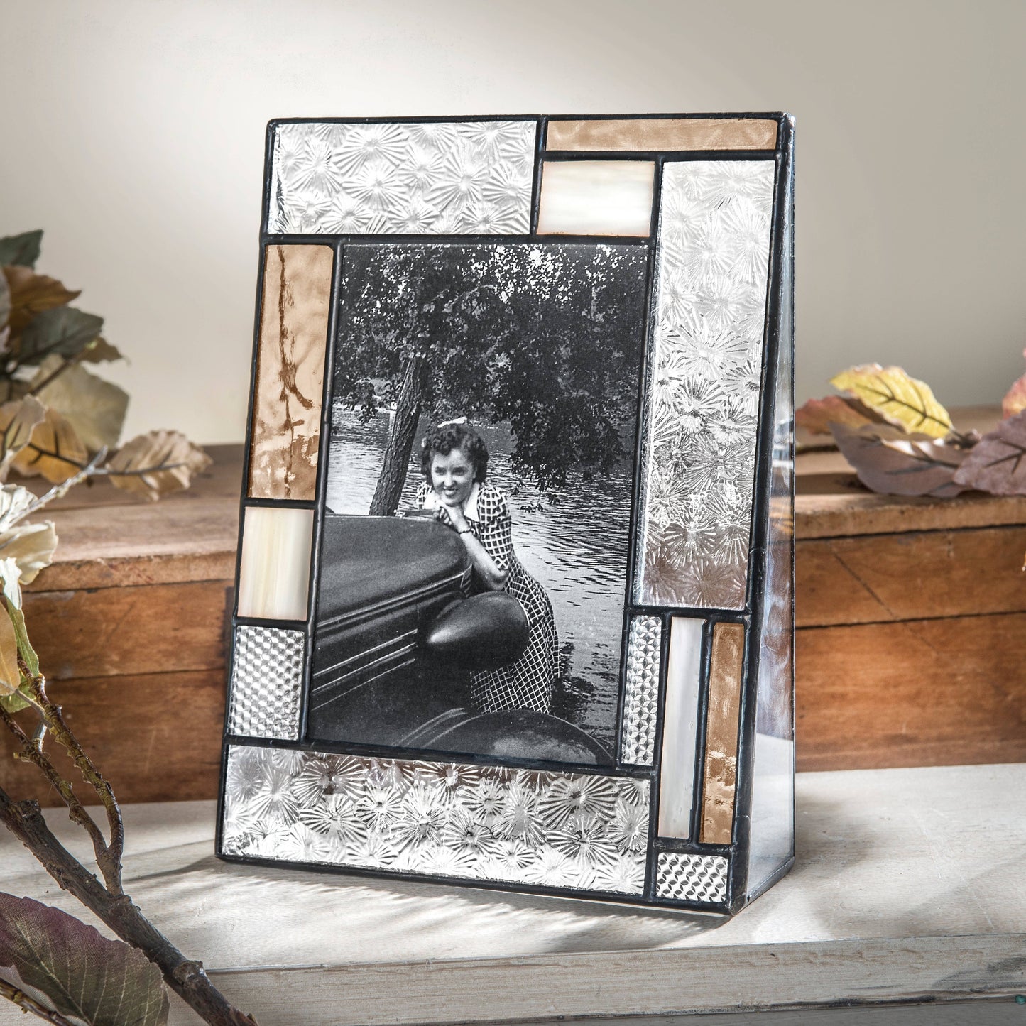 Vintage Glass Frame 4x6 Frame