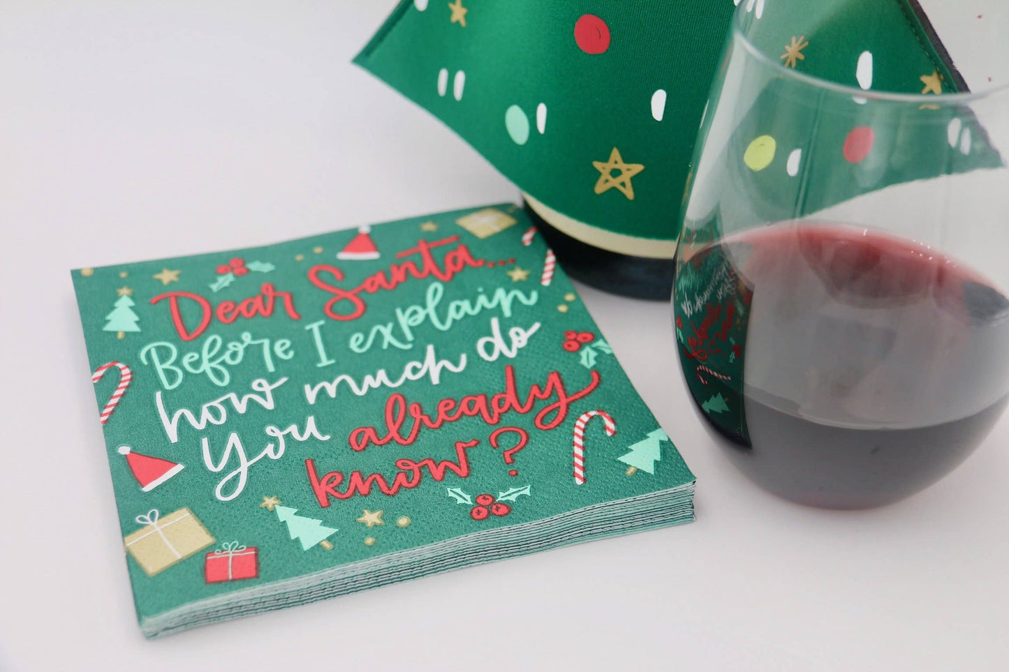 Dear Santa, How Much Do You Know Cocktail Napkins - 20ct