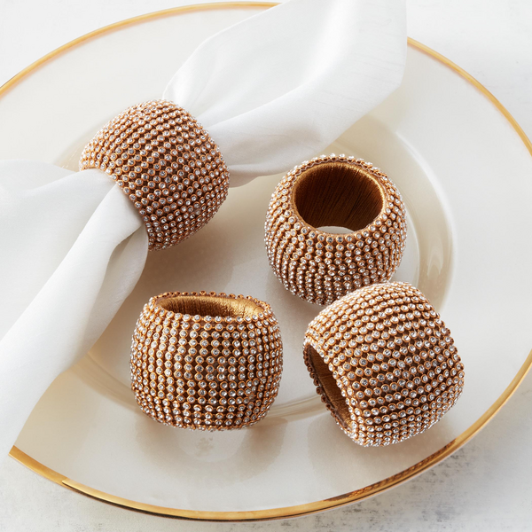 Beaded Napkin Ring - Set of 4