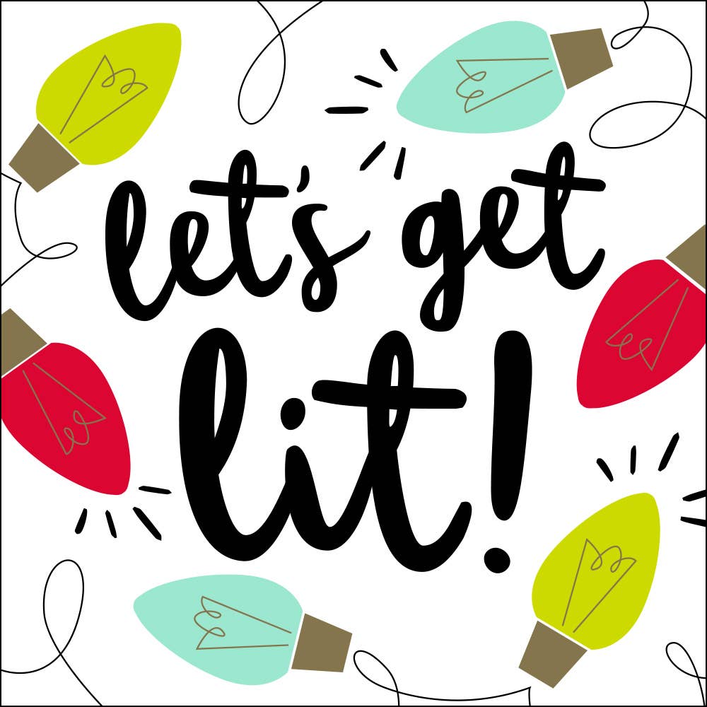 Let's Get Lit Cocktail Napkins - 20ct