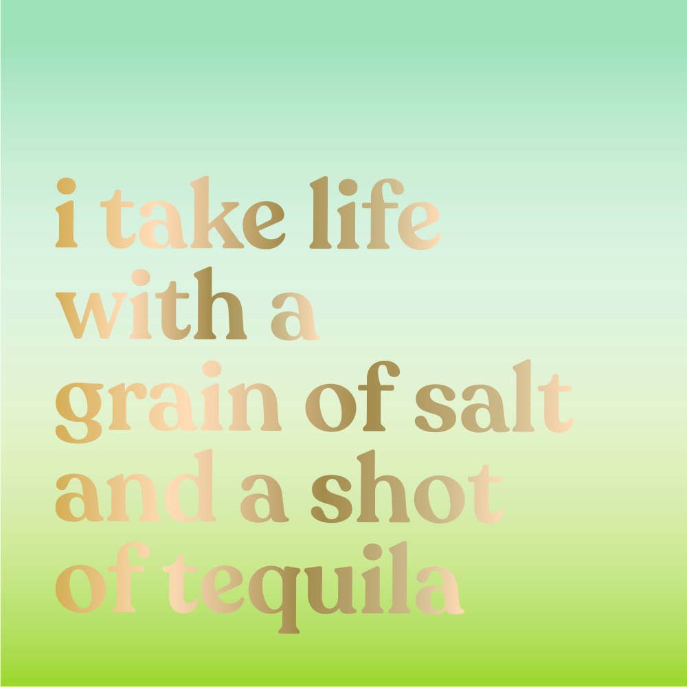 I Take Life With A Grain of Salt Cocktail Napkins - 20ct