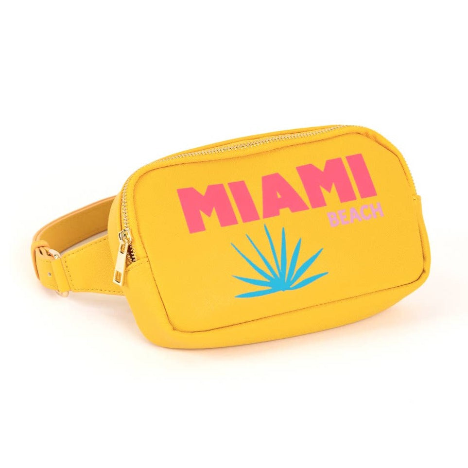 Miami Beach Fanny Pack (Lemon Yellow)