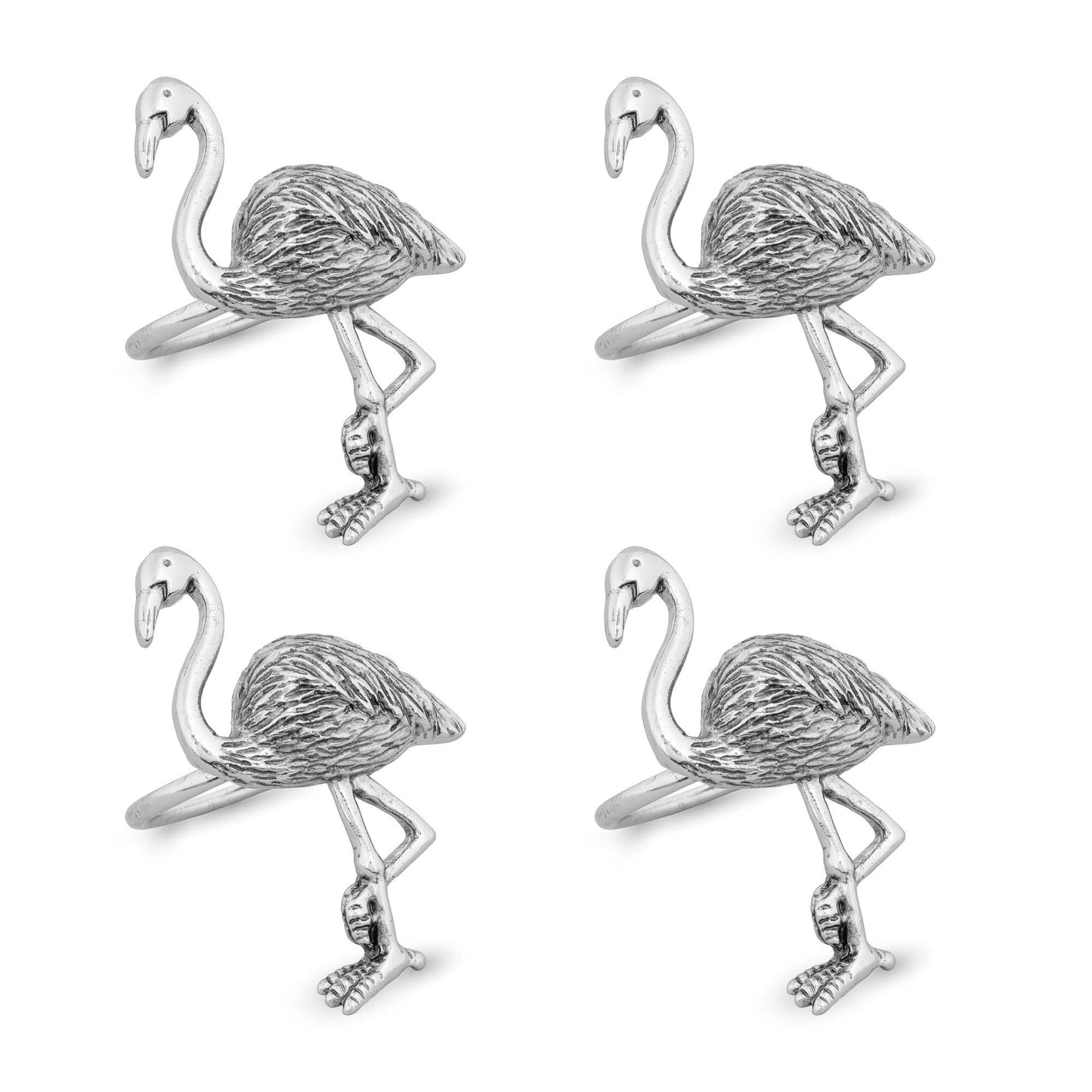 Flamingo Napkin Ring - Set of 4