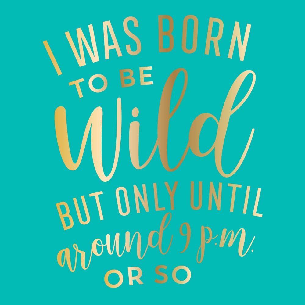 Funny Cocktail Napkins | Born to Be Wild - Foil - 20ct