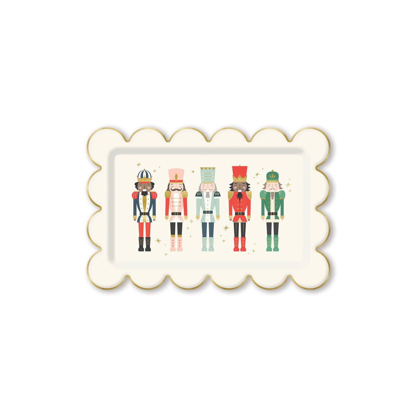 PLTS389C - Nutcracker Scallop Paper Plate