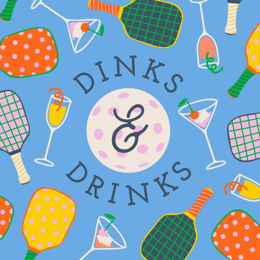 Pickleball Cocktail Napkins | Dinks and Drinks - 20ct