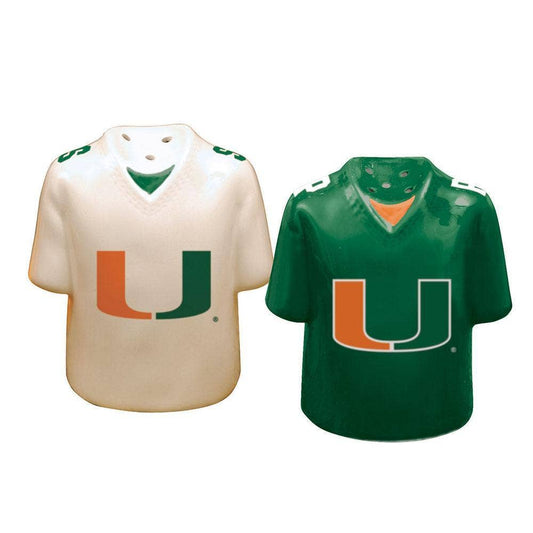 Jersey Salt & Pepper Shaker, Miami Hurricanes
