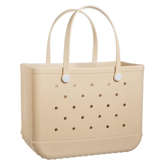 BEIGE BEACH TOTE: XL